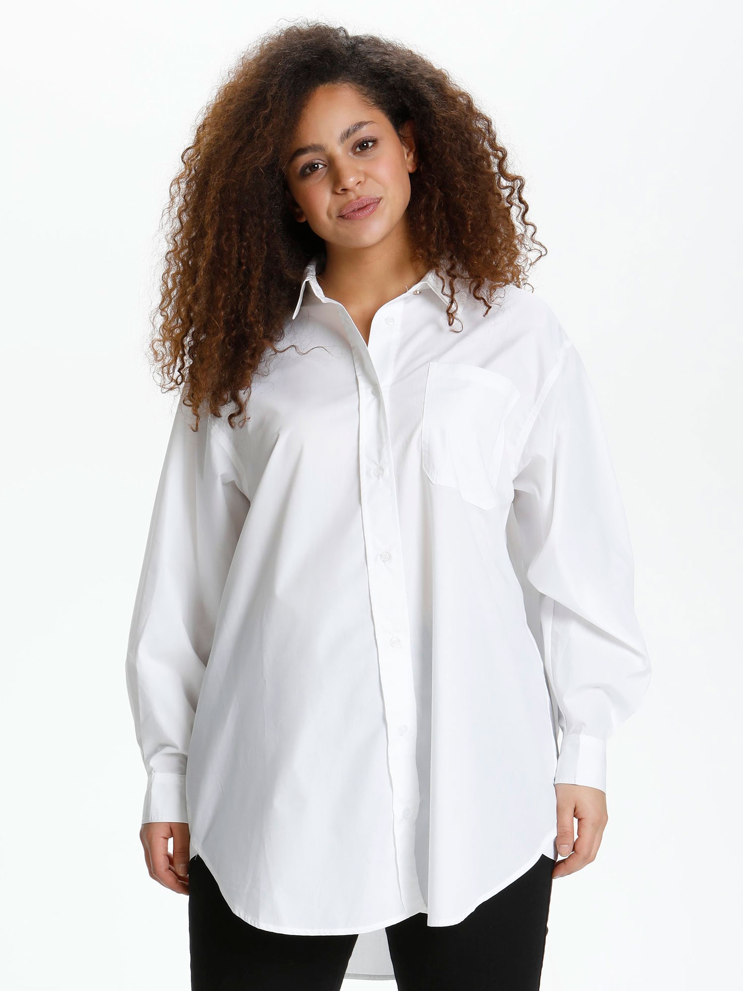 KCLONE - Plus Size Shirt fra Kaffe Curve