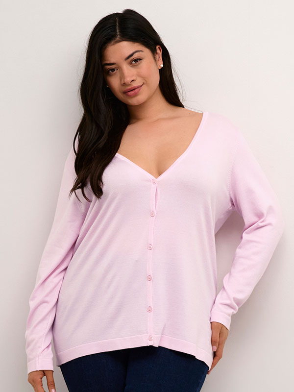 KCFARSIA - Plus Size Cardigan fra Kaffe Curve