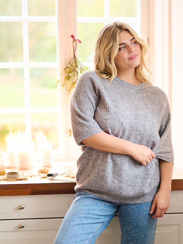 KCTENNA - Plus Size Sweater fra Kaffe Curve