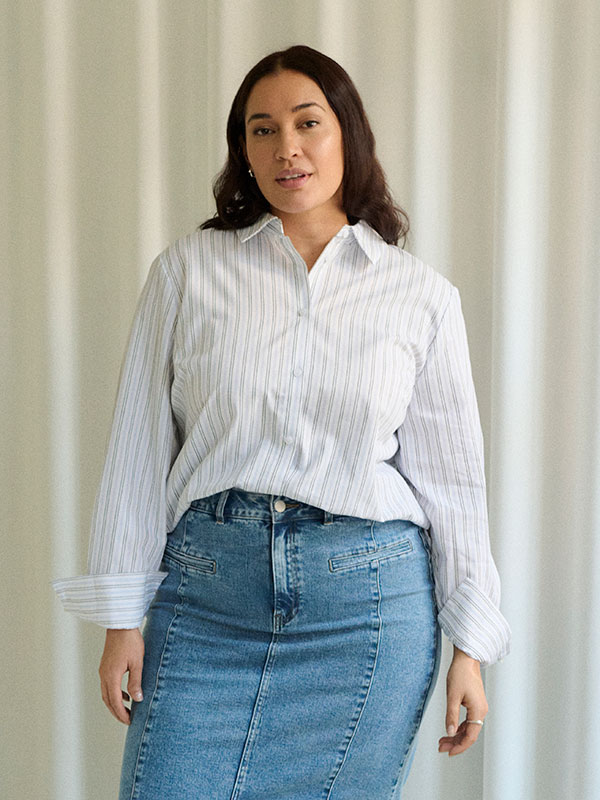 KCSELINA - Plus Size Shirt fra Kaffe Curve