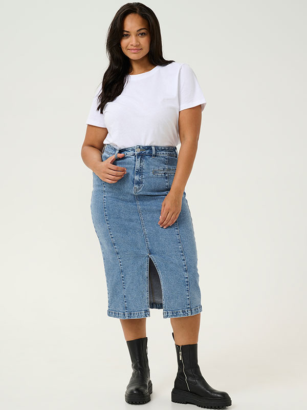 KCTHURA - Plus Size Skirt fra Kaffe Curve