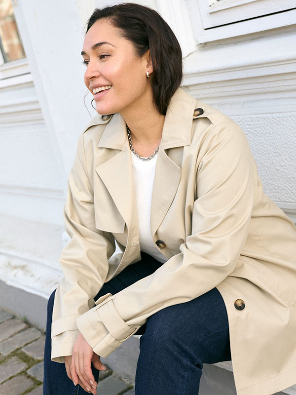 KCTRICIA - Plus Size Coat fra Kaffe Curve