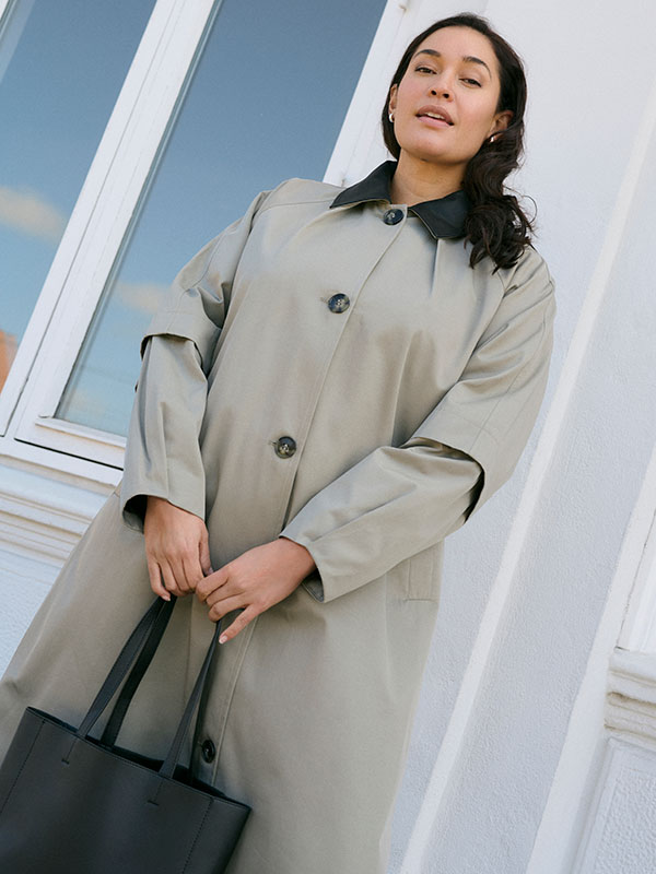 KCSANNA - Plus Size Coat fra Kaffe Curve