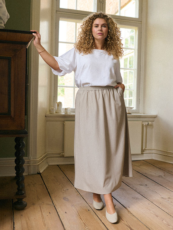 KCESTA - Plus Size Skirt fra Kaffe Curve