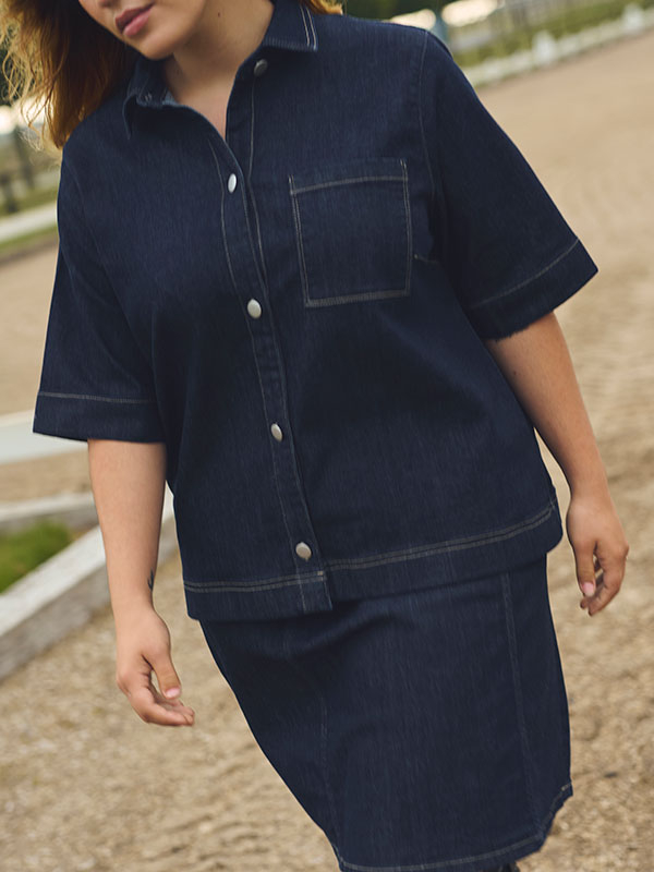 KCKHALA - Plus Size Shirt fra Kaffe Curve