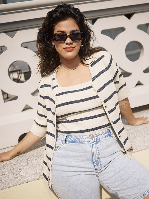 KCMORINA - Plus Size Cardigan fra Kaffe Curve