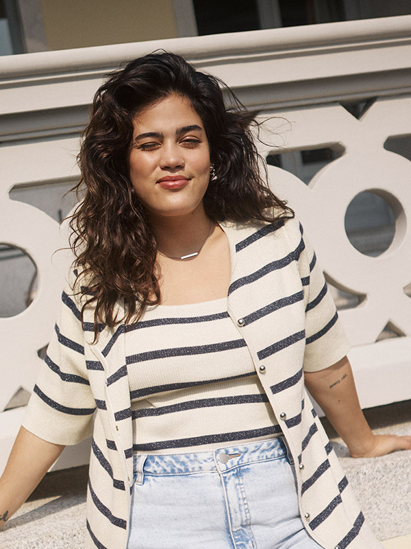 KCMORINA - Plus Size Top fra Kaffe Curve