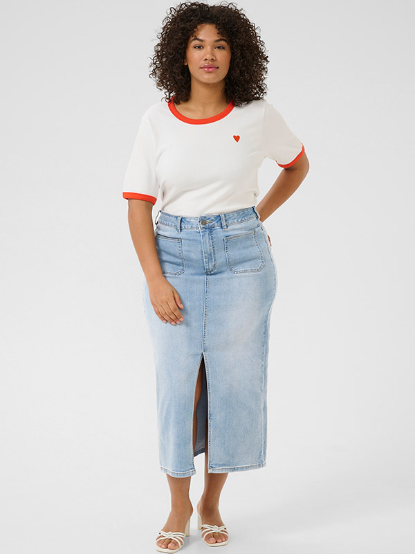 KCSINA - Plus Size Skirt fra Kaffe Curve