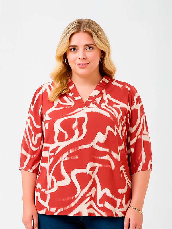 KCMAREN - Plus Size Blouse fra Kaffe Curve