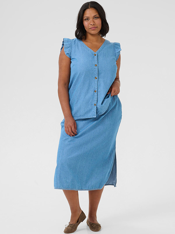 KCLOUISA - Plus Size Blouse fra Kaffe Curve