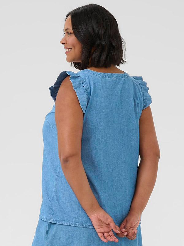 KCLOUISA - Plus Size Blouse fra Kaffe Curve