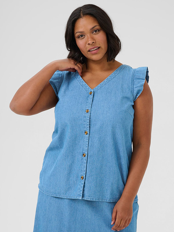 KCLOUISA - Plus Size Blouse fra Kaffe Curve