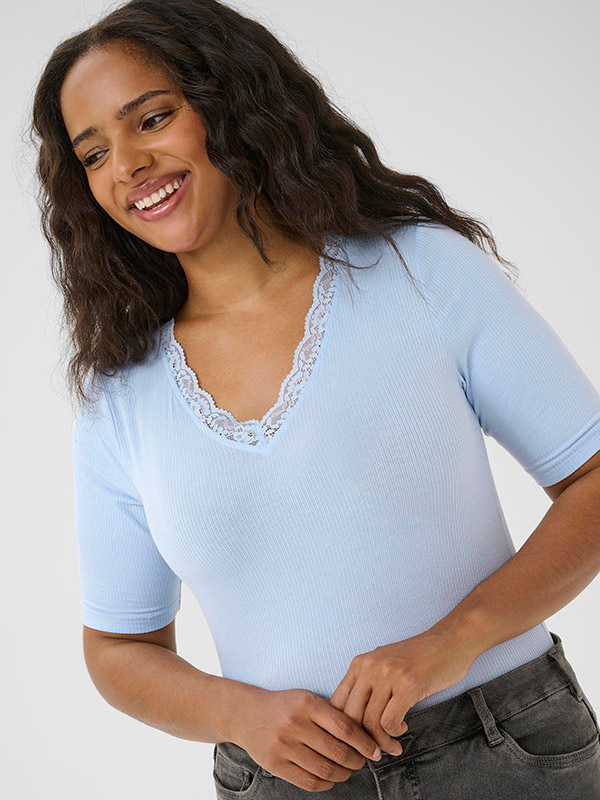 KCOMIA - Plus Size T-shirt fra Kaffe Curve