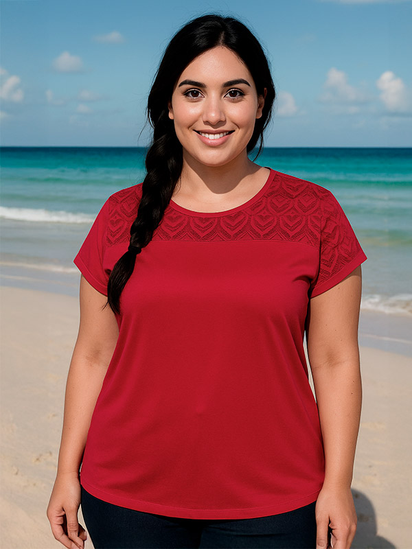 CARFLAKE - Plus Size T-shirt fra Only Carmakoma