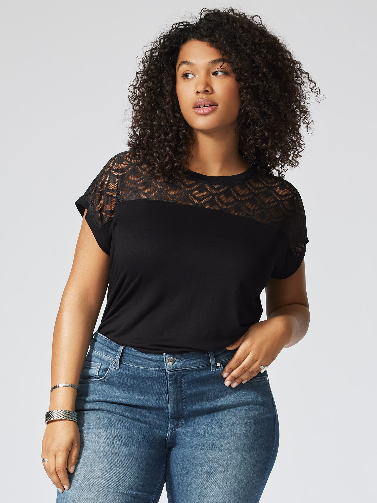 FLAKE  - Plus Size Blouse fra Only Carmakoma