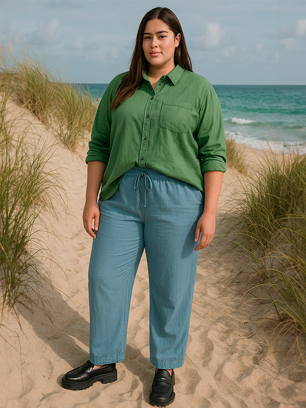 CARCARO - Plus Size Pants fra Only Carmakoma