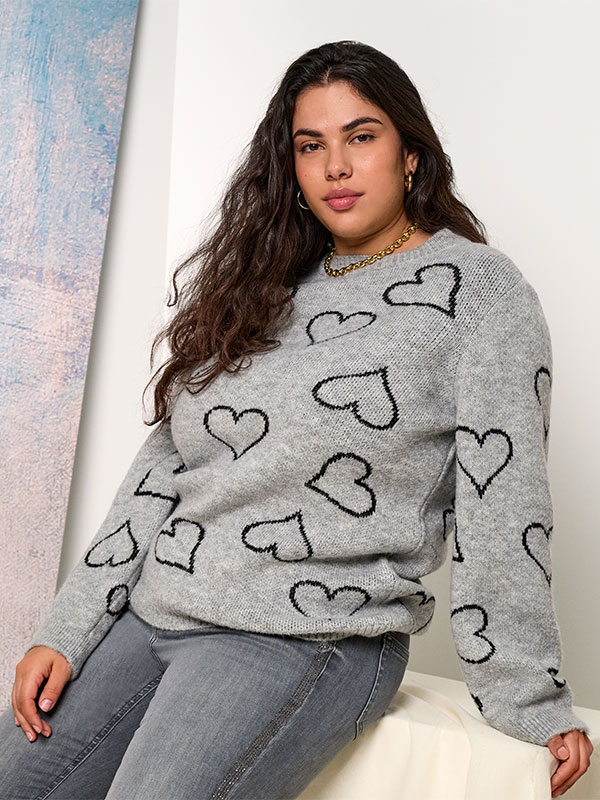 CARHAPPIE - Plus Size Sweater fra Only Carmakoma