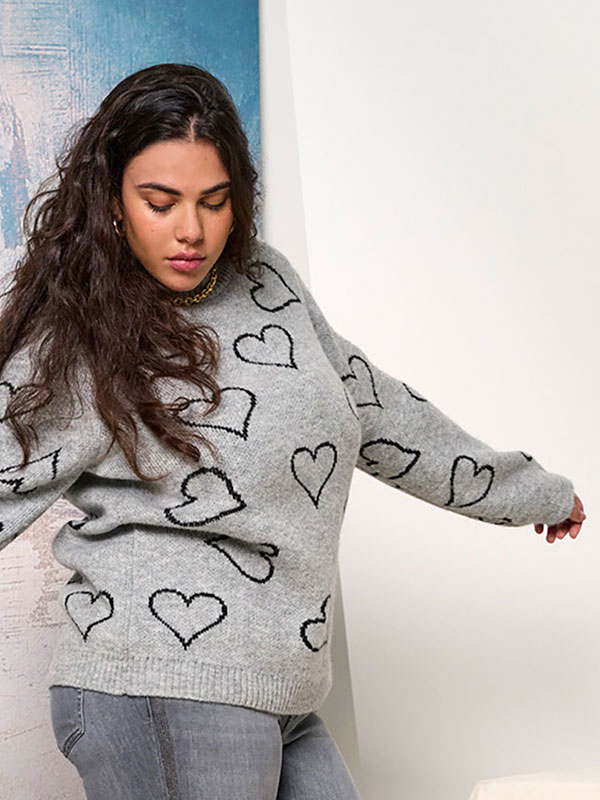 CARHAPPIE - Plus Size Sweater fra Only Carmakoma