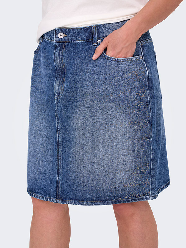 CARSTELLA - Plus Size Skirt fra Only Carmakoma