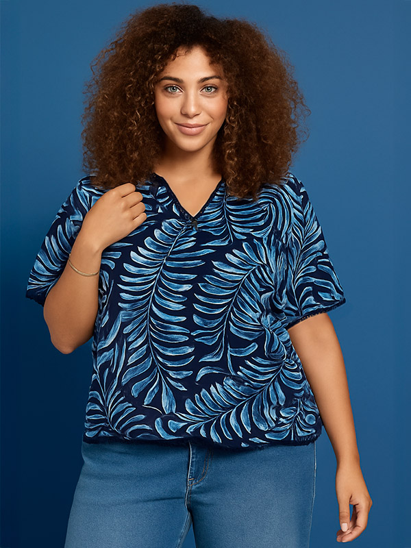 ZH-MACY - Plus Size Blouse fra Zhenzi