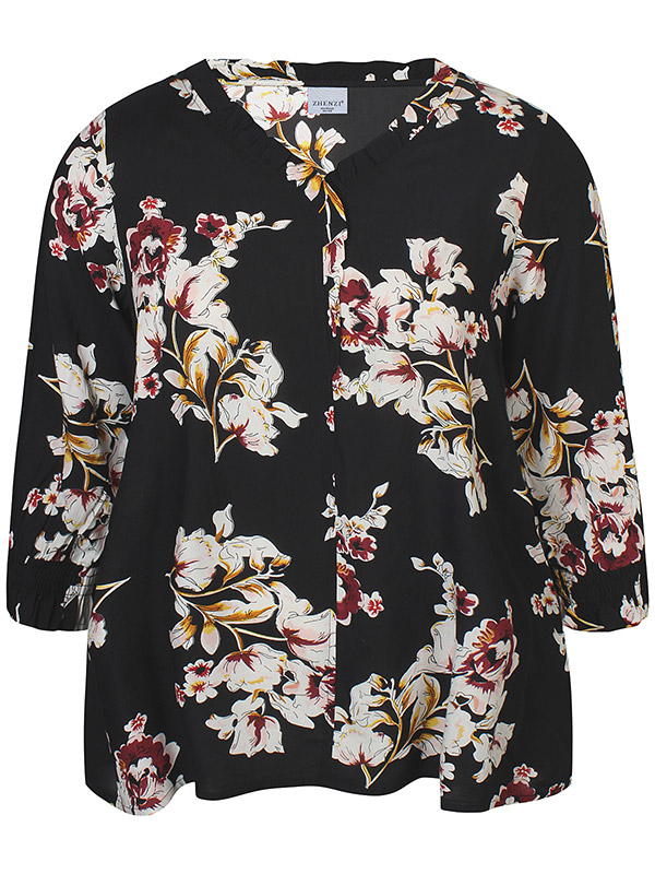 ZH-OZIE - Plus Size Blouse fra Zhenzi