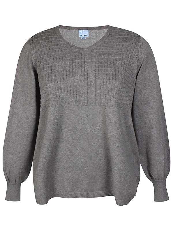 ZH-KOGLE - Plus Size Sweater fra Zhenzi