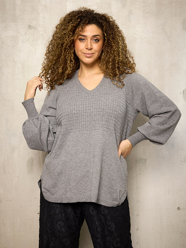 ZH-KOGLE - Plus Size Sweater fra Zhenzi