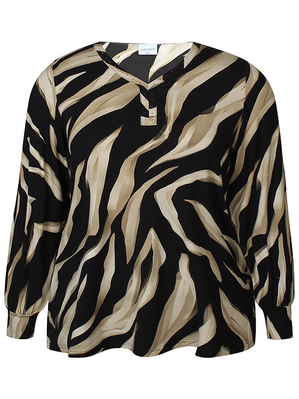 ZH-SAIA - Plus Size Blouse fra Zhenzi