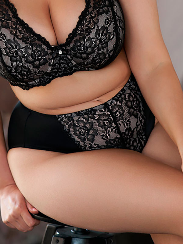 DIANA HIGH CUT - Plus Size Panties fra Plaisir
