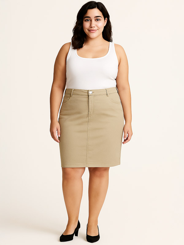 BOYER - Plus Size Skirt fra Zhenzi