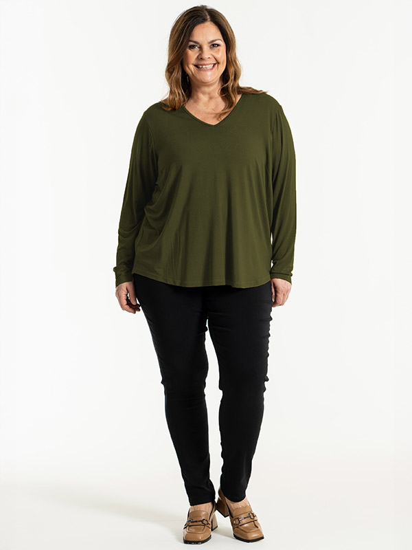 GITTE - Plus Size Blouse fra Gozzip
