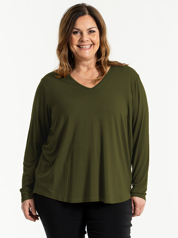 GITTE - Plus Size Blouse fra Gozzip