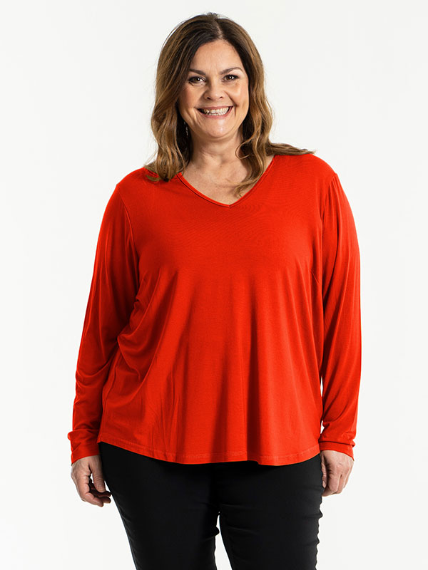 GITTE - Plus Size Blouse fra Gozzip
