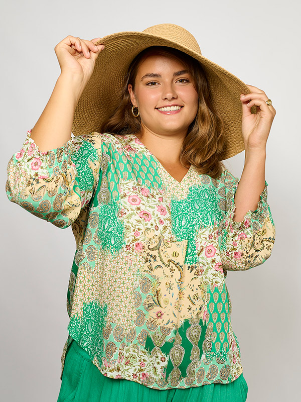 ADCHRISTA - Plus Size Blouse fra Adia