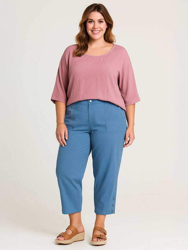 CLARA - Plus Size Pants fra Gozzip