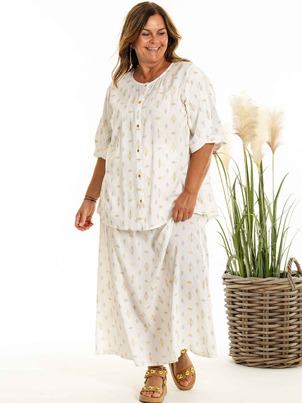 DIA - Plus Size Skirt fra Gozzip