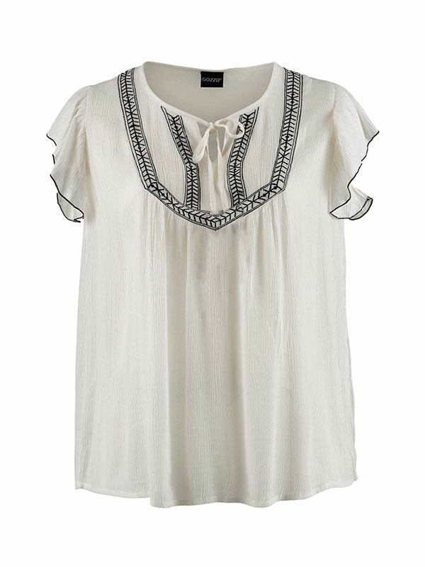 DARLENE - Plus Size Blouse fra Gozzip