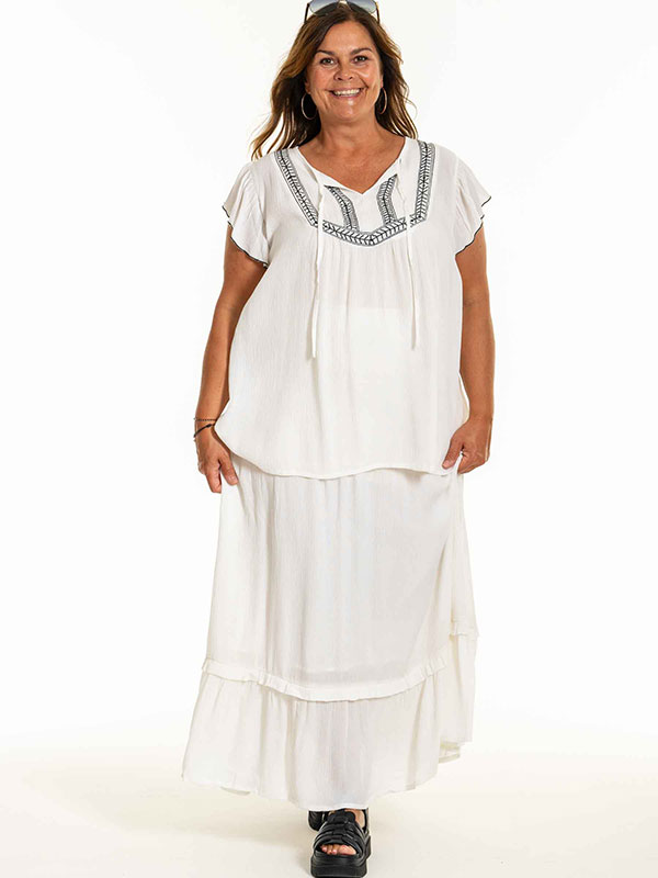 DARLENE - Plus Size Blouse fra Gozzip