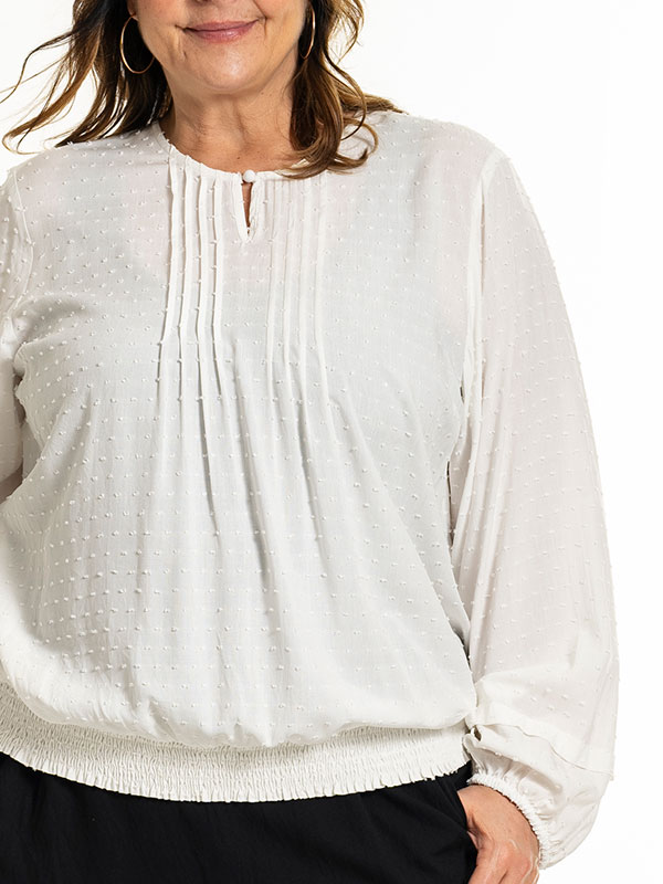 GABRIELLA - Plus Size Blouse fra Gozzip