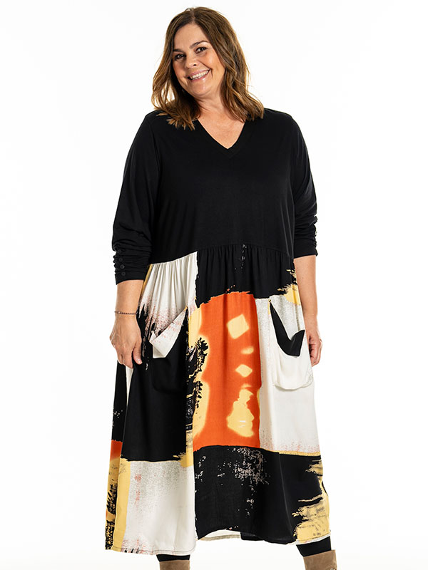 ILLONA - Plus Size Dress fra Gozzip