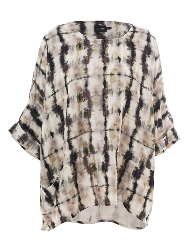 ELISSA - Plus Size Blouse fra Gozzip