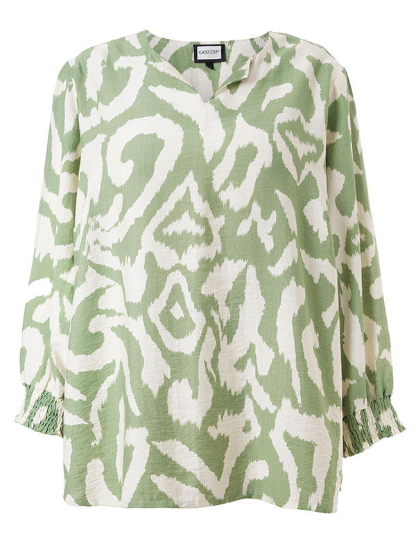 JILIAN - Plus Size Blouse fra Gozzip