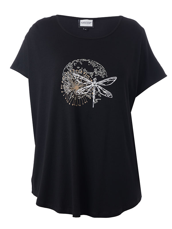 GITTE - Plus Size T-shirt fra Gozzip
