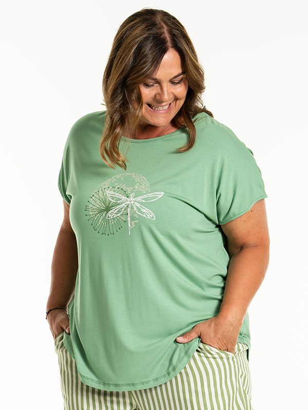 GITTE - Plus Size T-shirt fra Gozzip