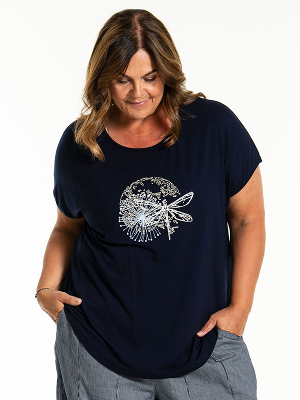 GITTE - Plus Size T-shirt fra Gozzip