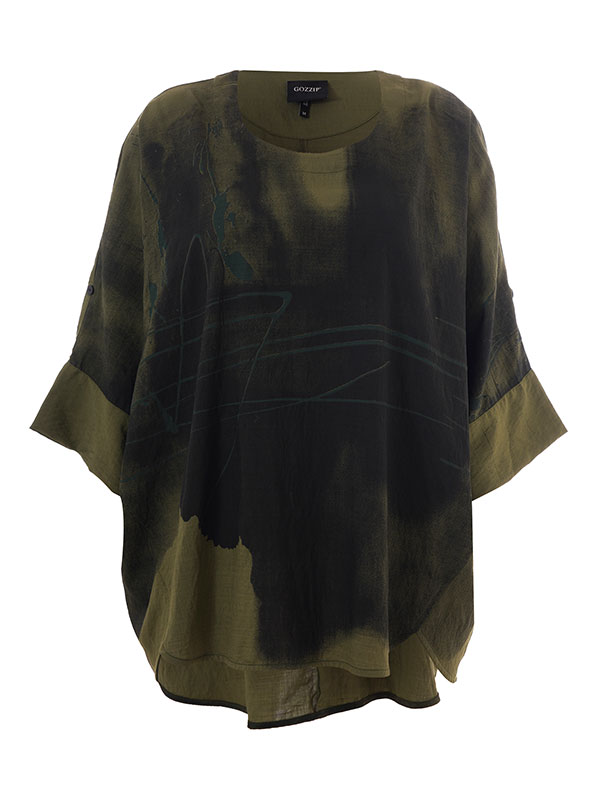 KLEO - Plus Size Blouse fra Gozzip Black