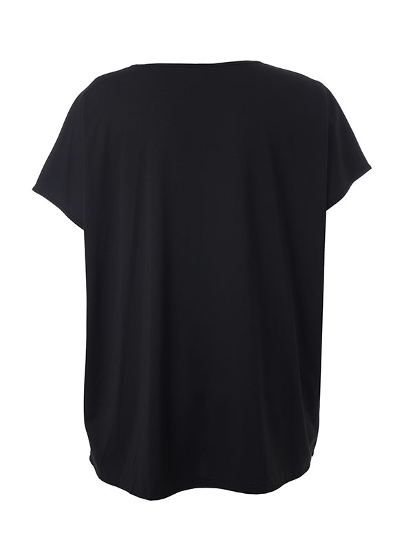 HENSIA - Plus Size T-shirt fra Gozzip Black