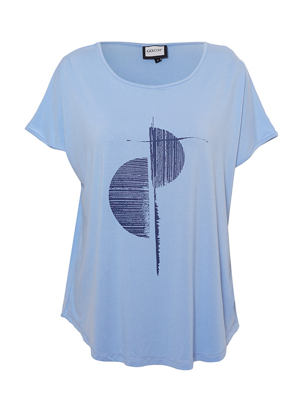 GITTE - Plus Size T-shirt fra Gozzip