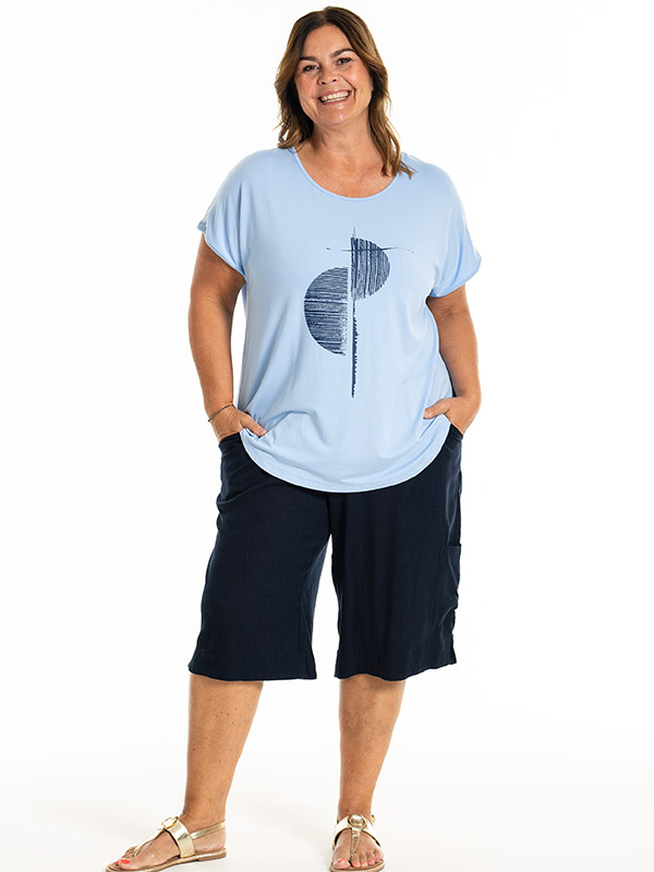 GITTE - Plus Size T-shirt fra Gozzip
