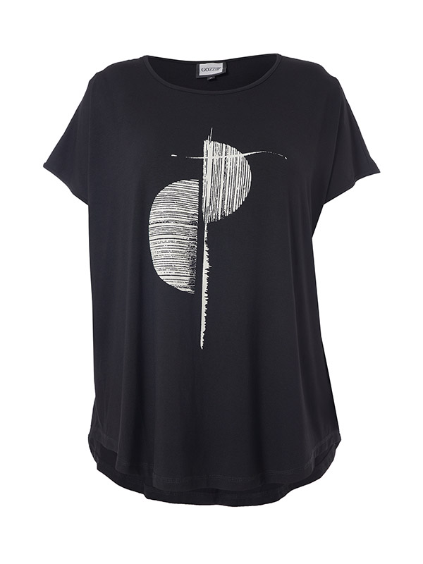 GITTE - Plus Size T-shirt fra Gozzip